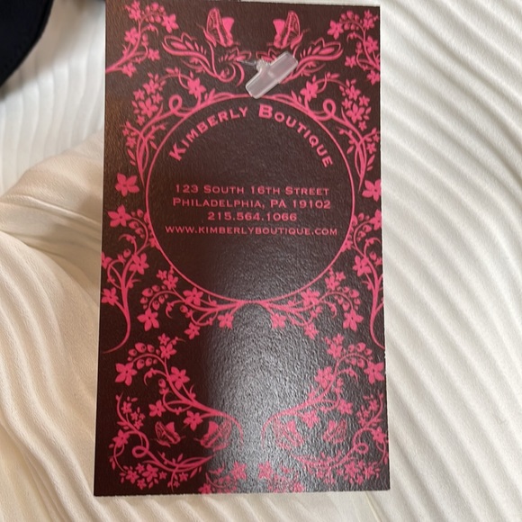 Dora Landa halter blouse, cream/black, size S, NWT - Picture 5 of 9